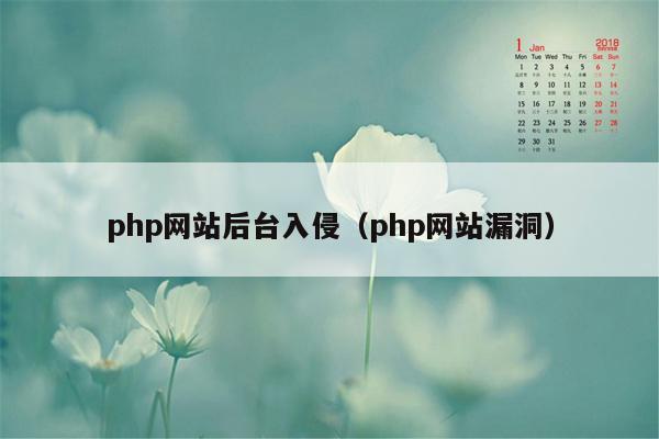 php网站后台入侵（php网站漏洞）