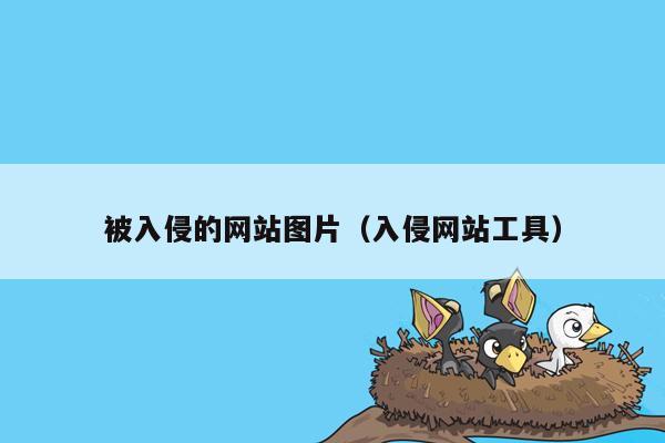 被入侵的网站图片（入侵网站工具）