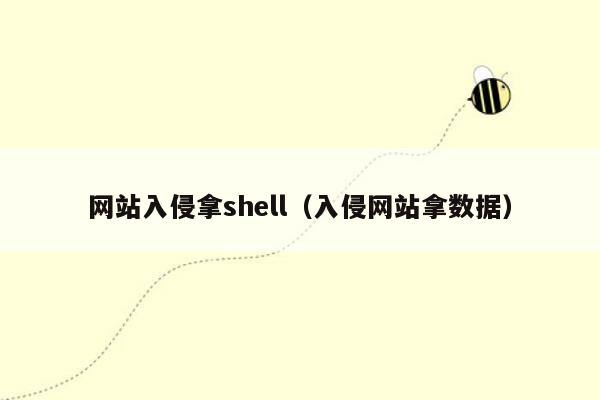 网站入侵拿shell（入侵网站拿数据）