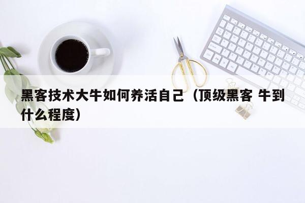 黑客技术大牛如何养活自己（顶级黑客 牛到什么程度）