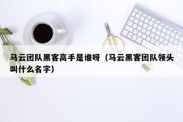 马云团队黑客高手是谁呀（马云黑客团队领头叫什么名字）