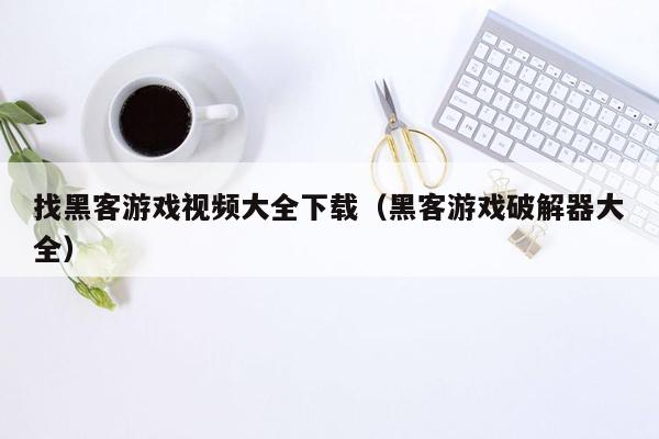 找黑客游戏视频大全下载（黑客游戏破解器大全）