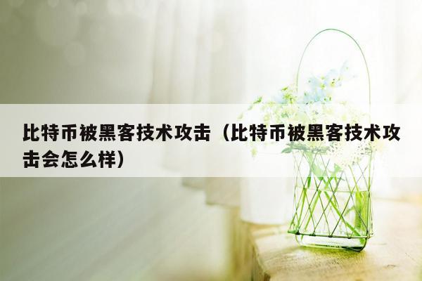 比特币被黑客技术攻击（比特币被黑客技术攻击会怎么样）