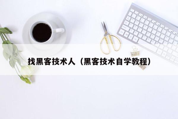 找黑客技术人（黑客技术自学教程）