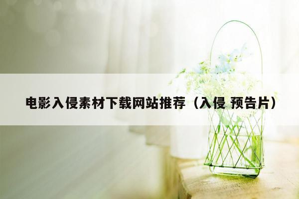 电影入侵素材下载网站推荐（入侵 预告片）