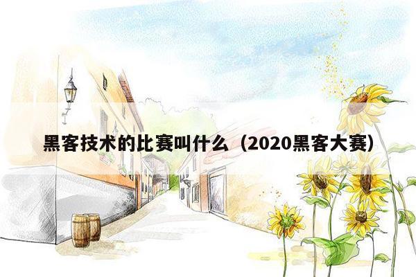 黑客技术的比赛叫什么（2020黑客大赛）