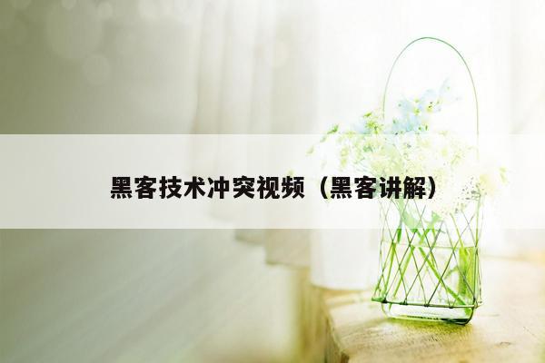 黑客技术冲突视频（黑客讲解）