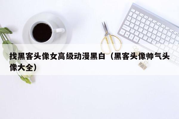 找黑客头像女高级动漫黑白（黑客头像帅气头像大全）