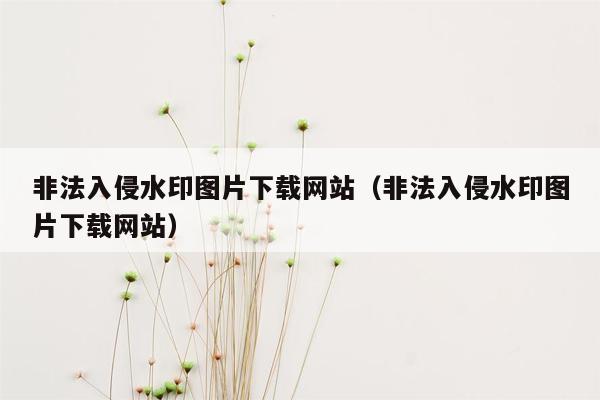 非法入侵水印图片下载网站（非法入侵水印图片下载网站）