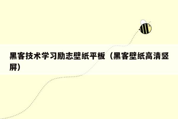 黑客技术学习励志壁纸平板（黑客壁纸高清竖屏）